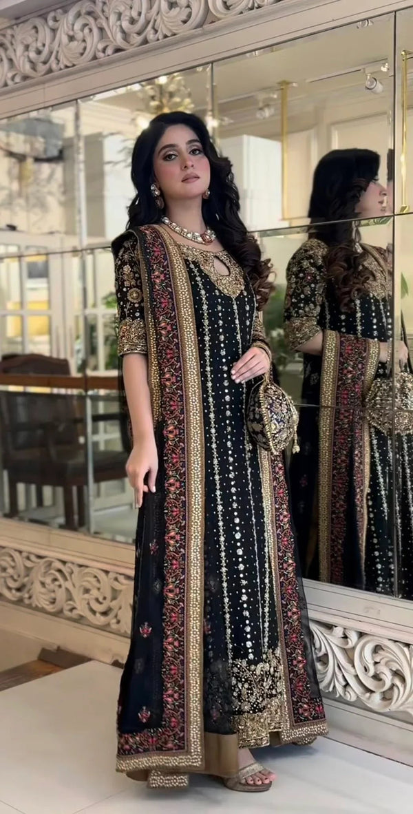 Haris Shakeel Luxury Raw Silk 3 Piece Unstitched