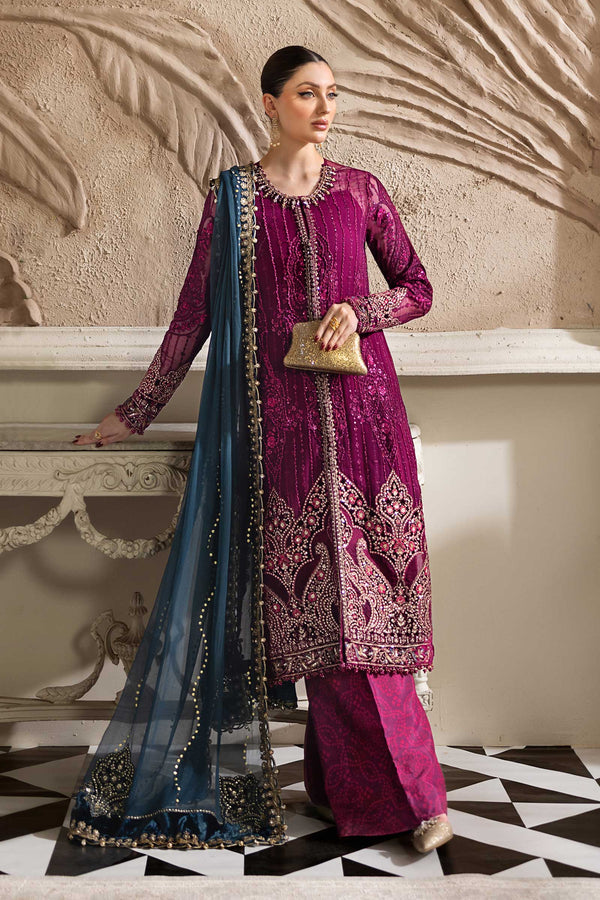 3 Piece Embroidered Chiffon Suit | MPC-25-102